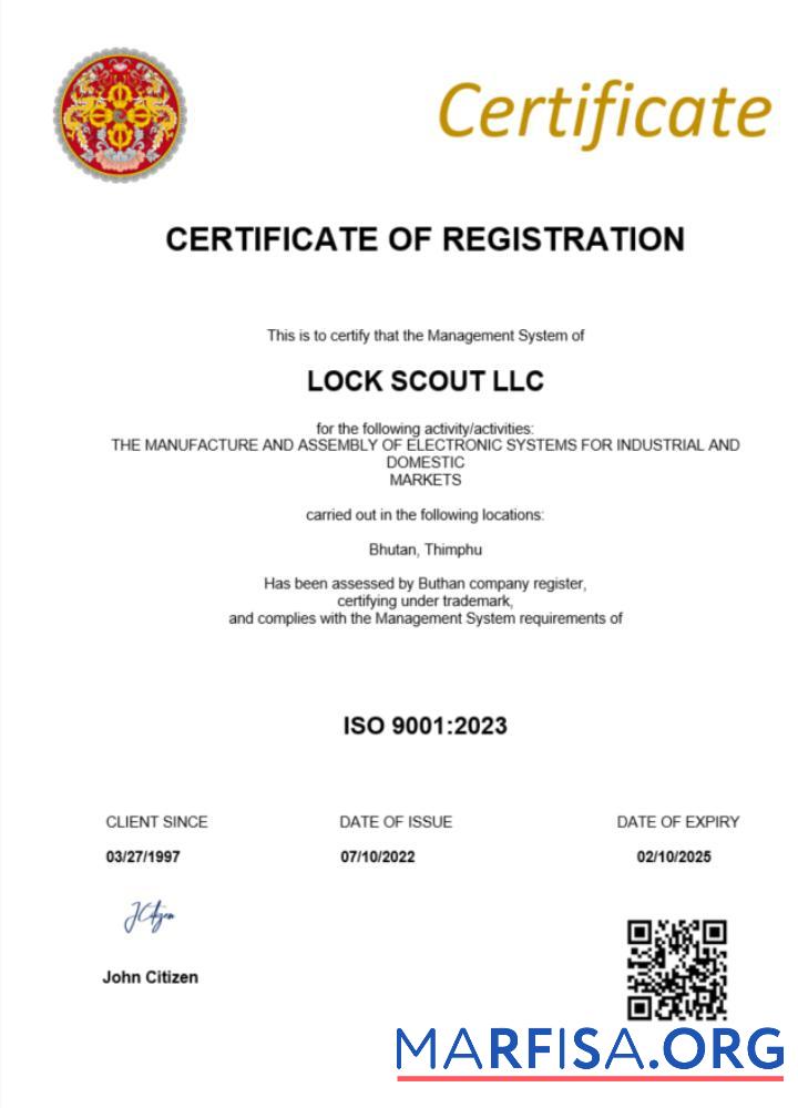 Downloadable Bhutan certificate of registration Word and PDF template